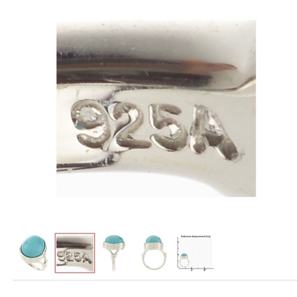 Sterling Oval Turquoise Cabochon Ring/Size 7/NEW! - Picture 4 of 7